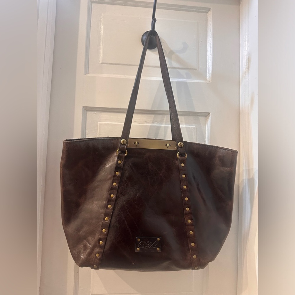Patrica Nash Benvenuto tote, like new, chocolate 100% Leather
